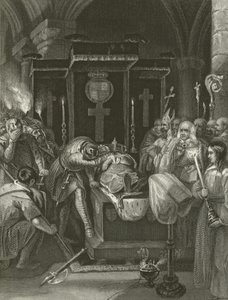 Coeur de Lion at the Bier of His Father by Alexander Chisholm